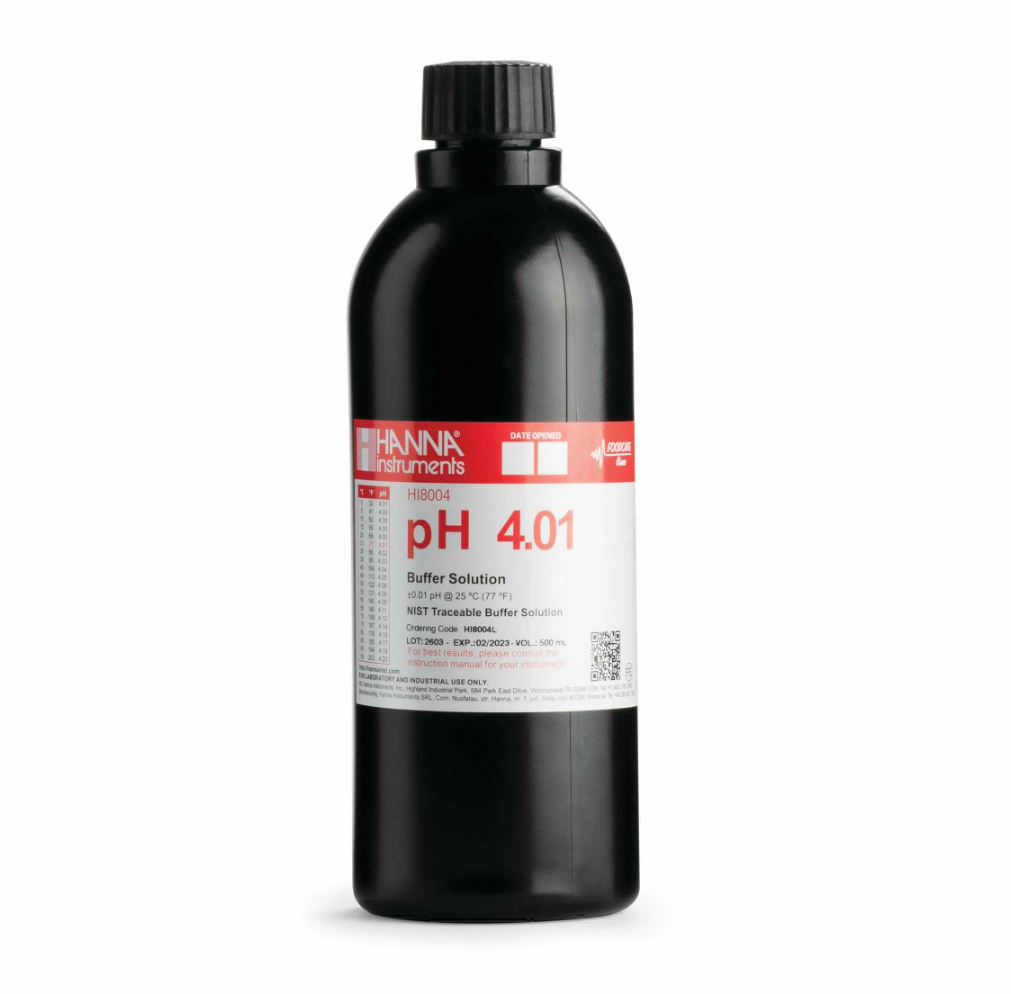 HANNAHI8004L FDA标准酸度【4.01pH】标准缓冲液