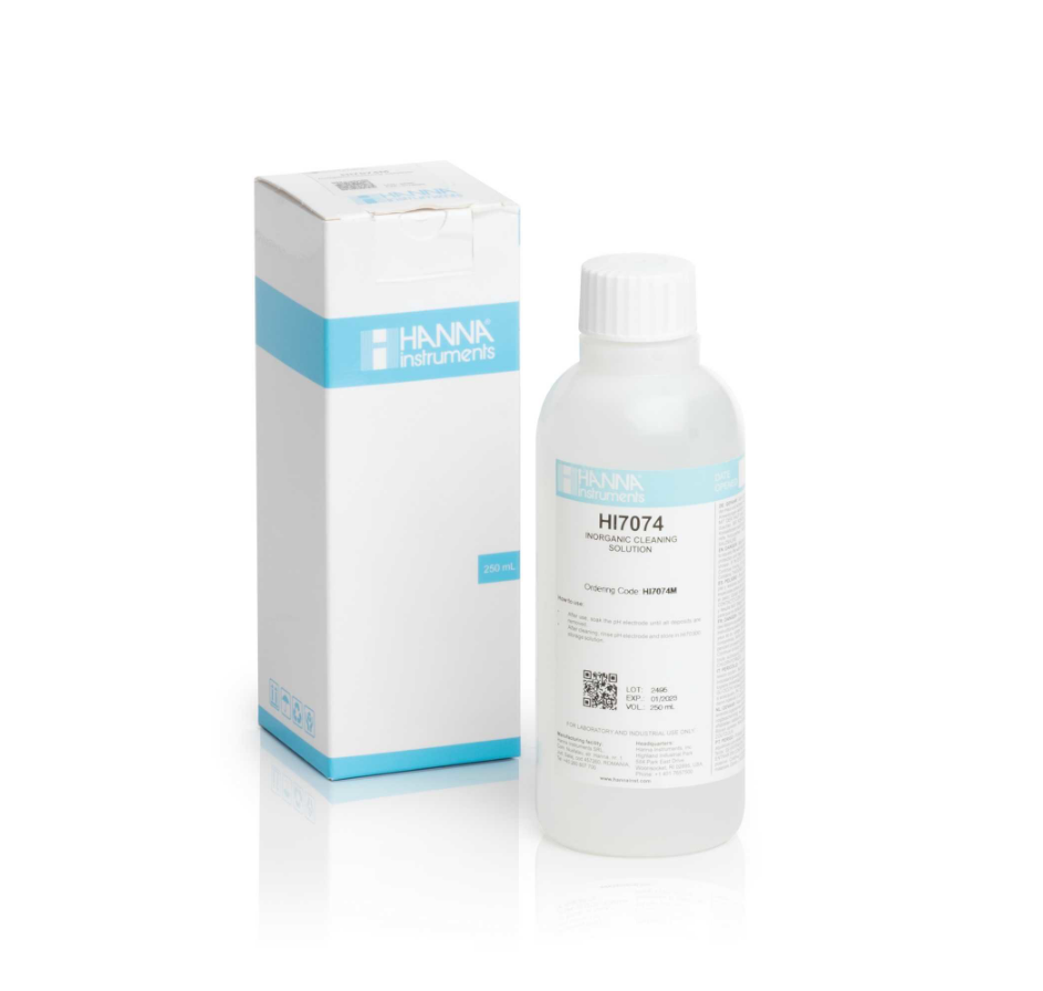 HANNAHI7074M 无机物专用电极清洗液 250ml