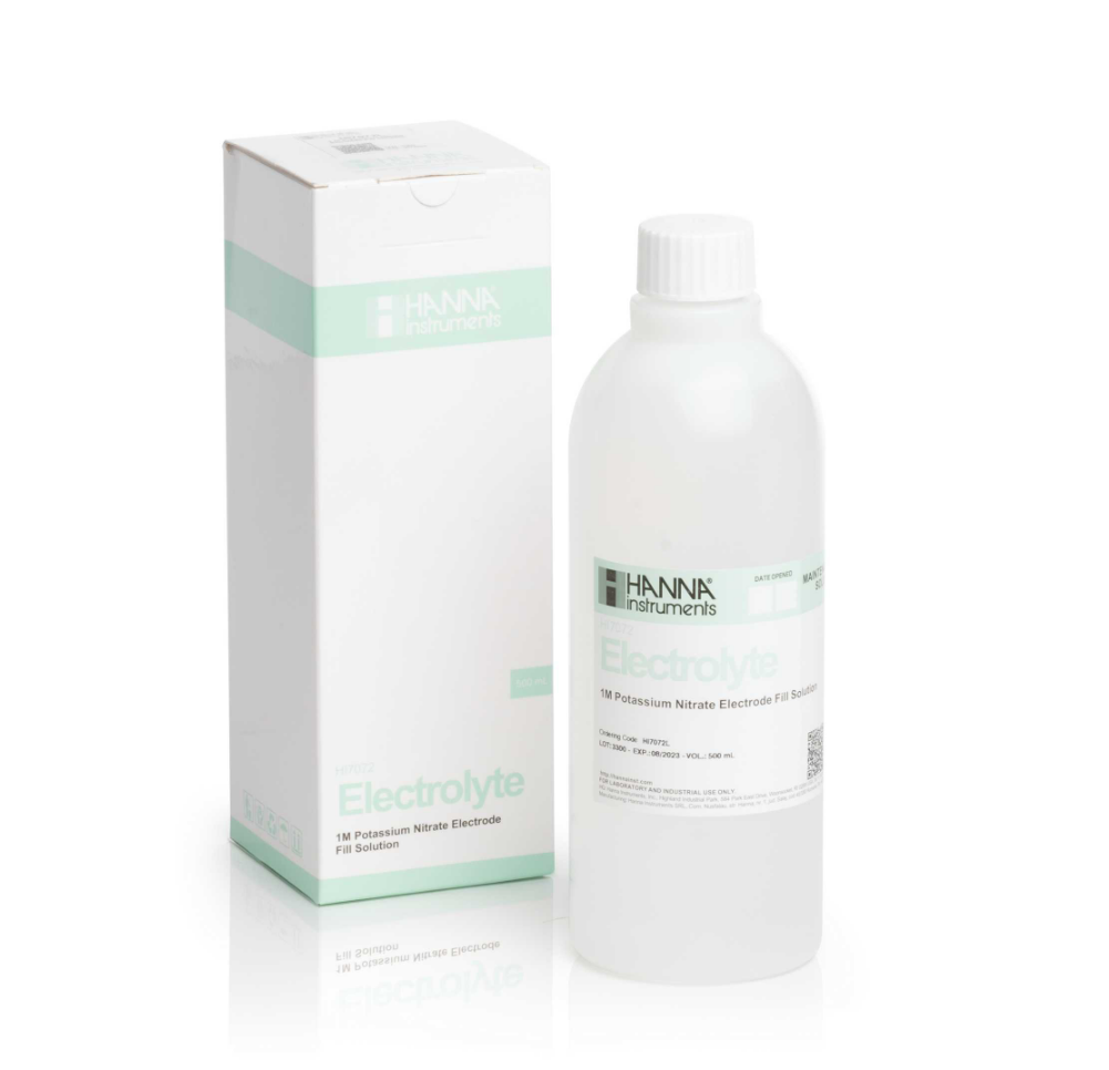 HANNAHI7072L 电极【1M KNO3】填充液 500ml