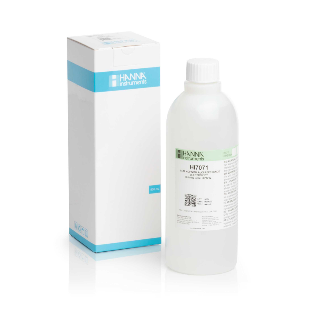 HANNAHI7071L 电极【3.5M KCI+AgCI】填充液 500ml