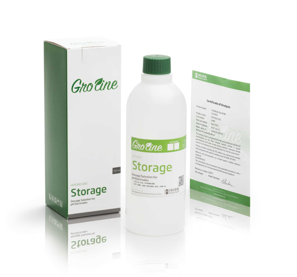 HANNAHI70300-050 GroLine 常规电极保存液 500ml