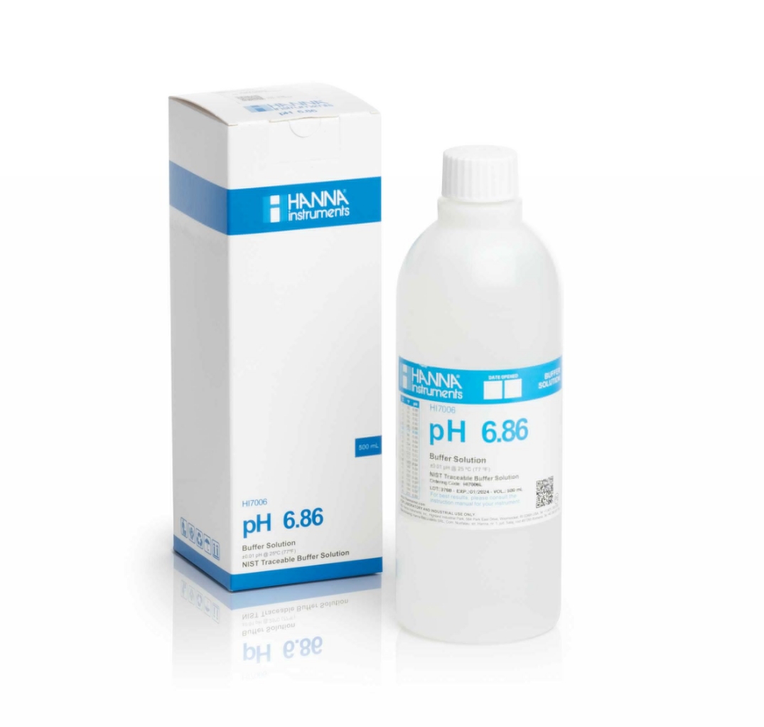 HANNAHI7006L 酸度【6.86 pH】标准缓冲液 500ml