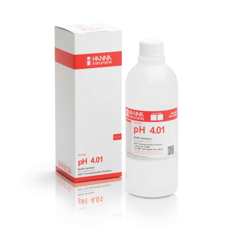 HANNAHI7004L 酸度【4.01 pH】标准缓冲液 500ml