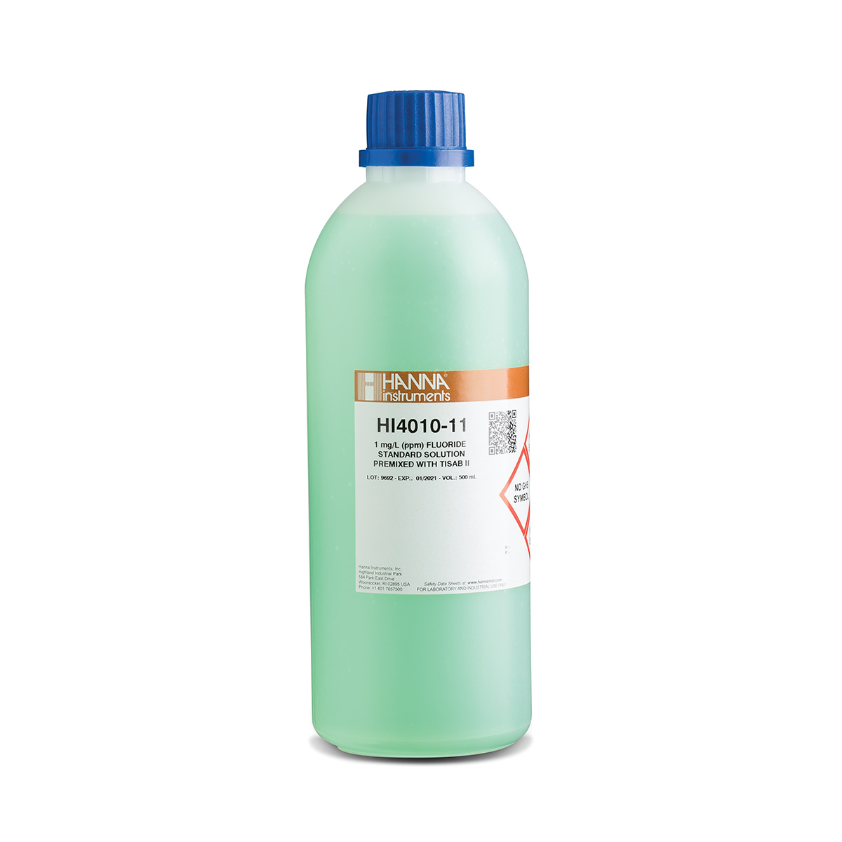 HANNAHI4010-11 氟化物(标值：1 ppm)TIISA II 和ISE标准混合液
