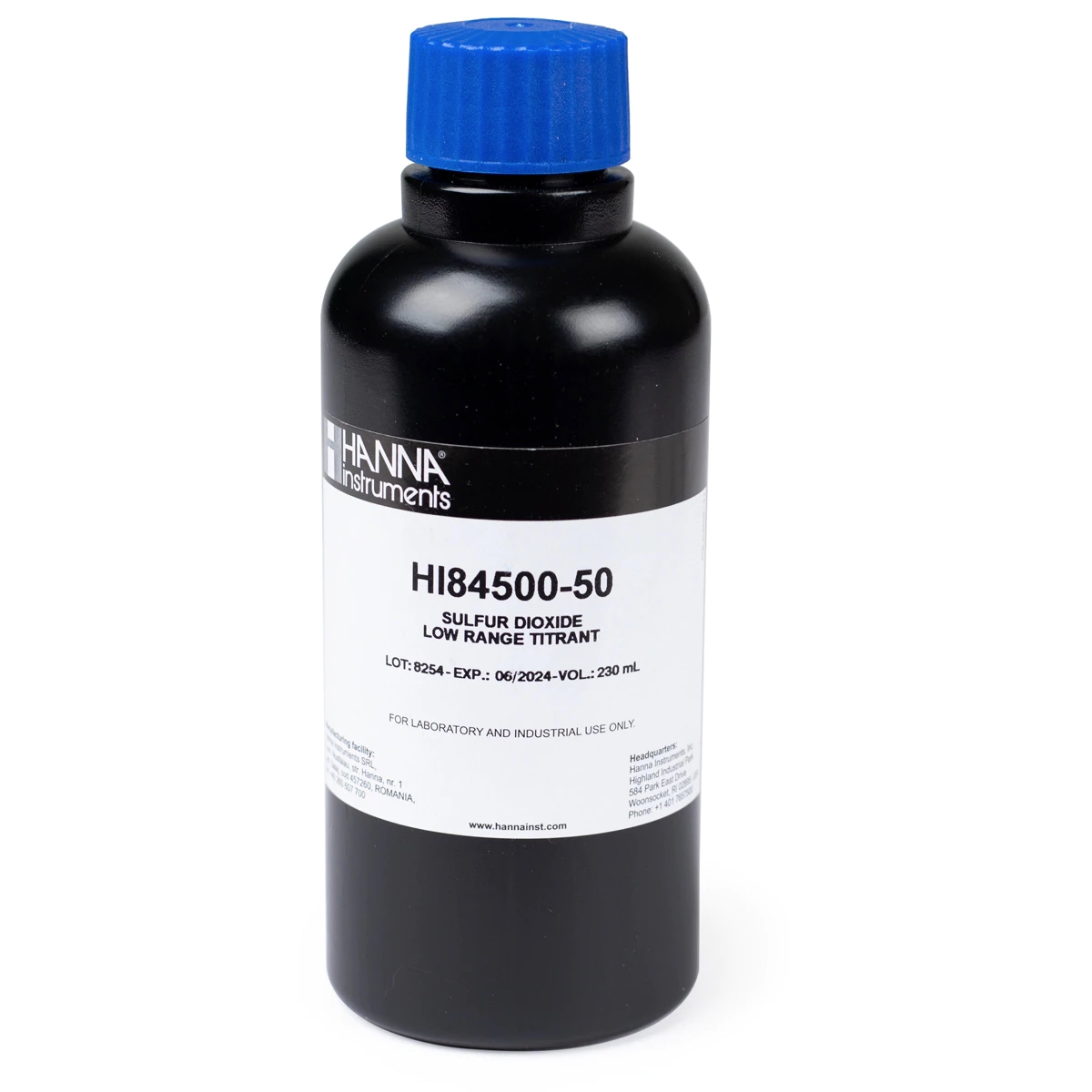 HANNAHI84500-50 专用二氧化硫低量程滴定试剂