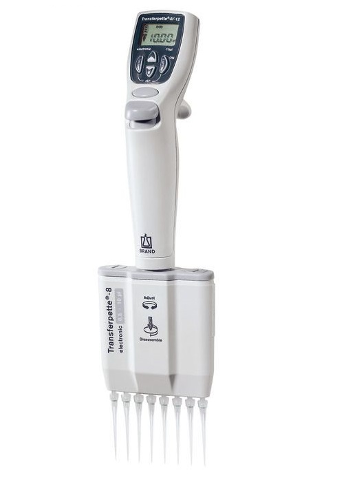 brand多通道微量移液器 Transferpette® -8 电动, DE-M