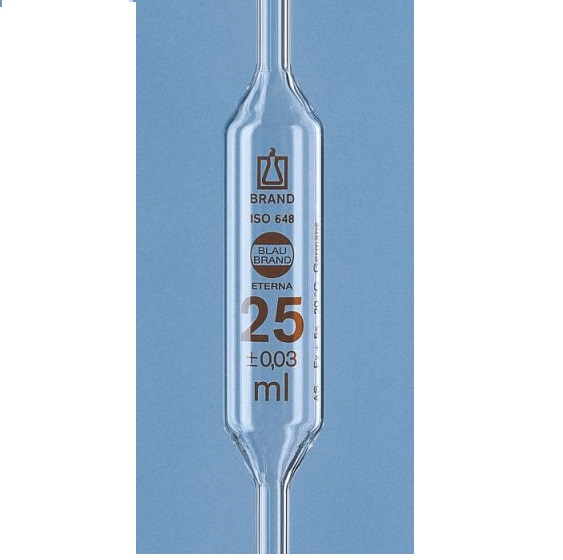brand球型移液器, BLAUBRAND® ETERNA, 等级 AS, 1 单刻度, AR-GLAS®, DE-M