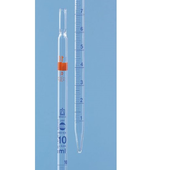 brand刻度移液管, BLAUBRAND® 型号 2, 等级 AS, USP, DE-M
