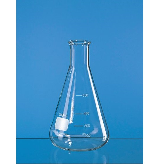 brand锥形瓶, 细管颈, 硼 3.3