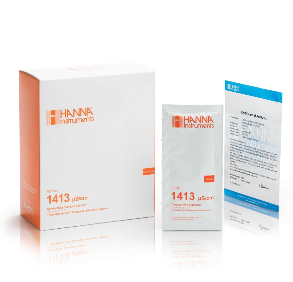 HANNAHI70031C 电导率EC【1413uS/cm 】标准缓冲液