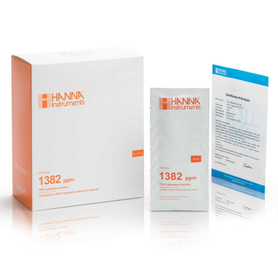 HANNAHI70032C 总固体溶解度TDS【1382 ppm】标准缓冲液
