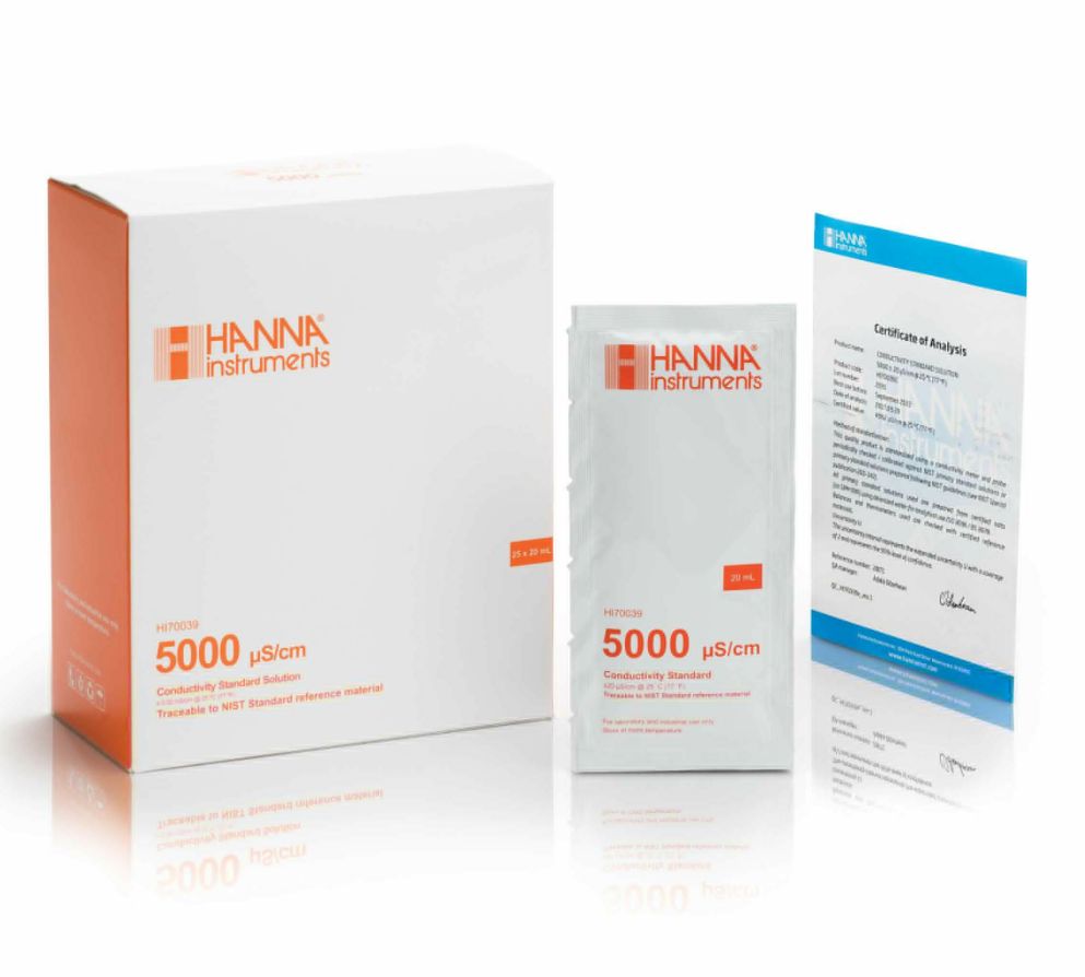HANNAHI70039C 电导率EC【5000 uS/cm 】标准缓冲液