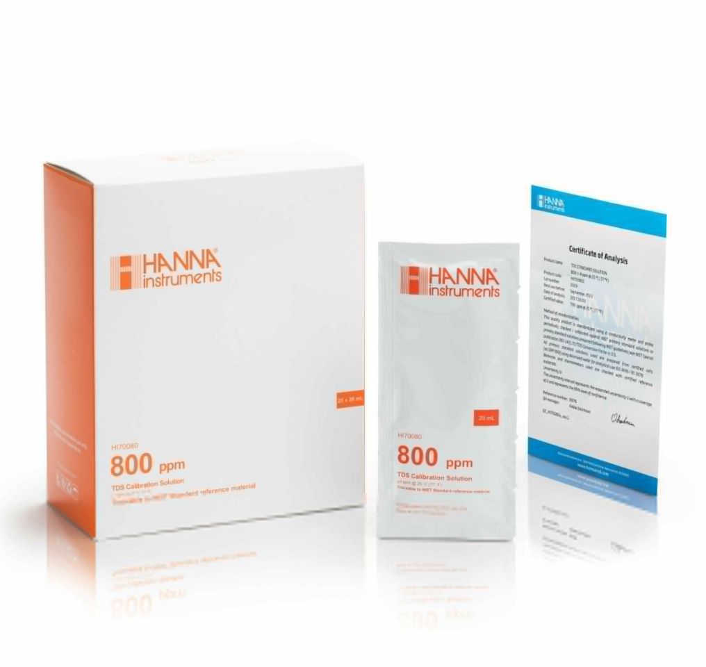 HANNAHI70080C 总固体溶解度TDS【800 ppm】标准缓冲液